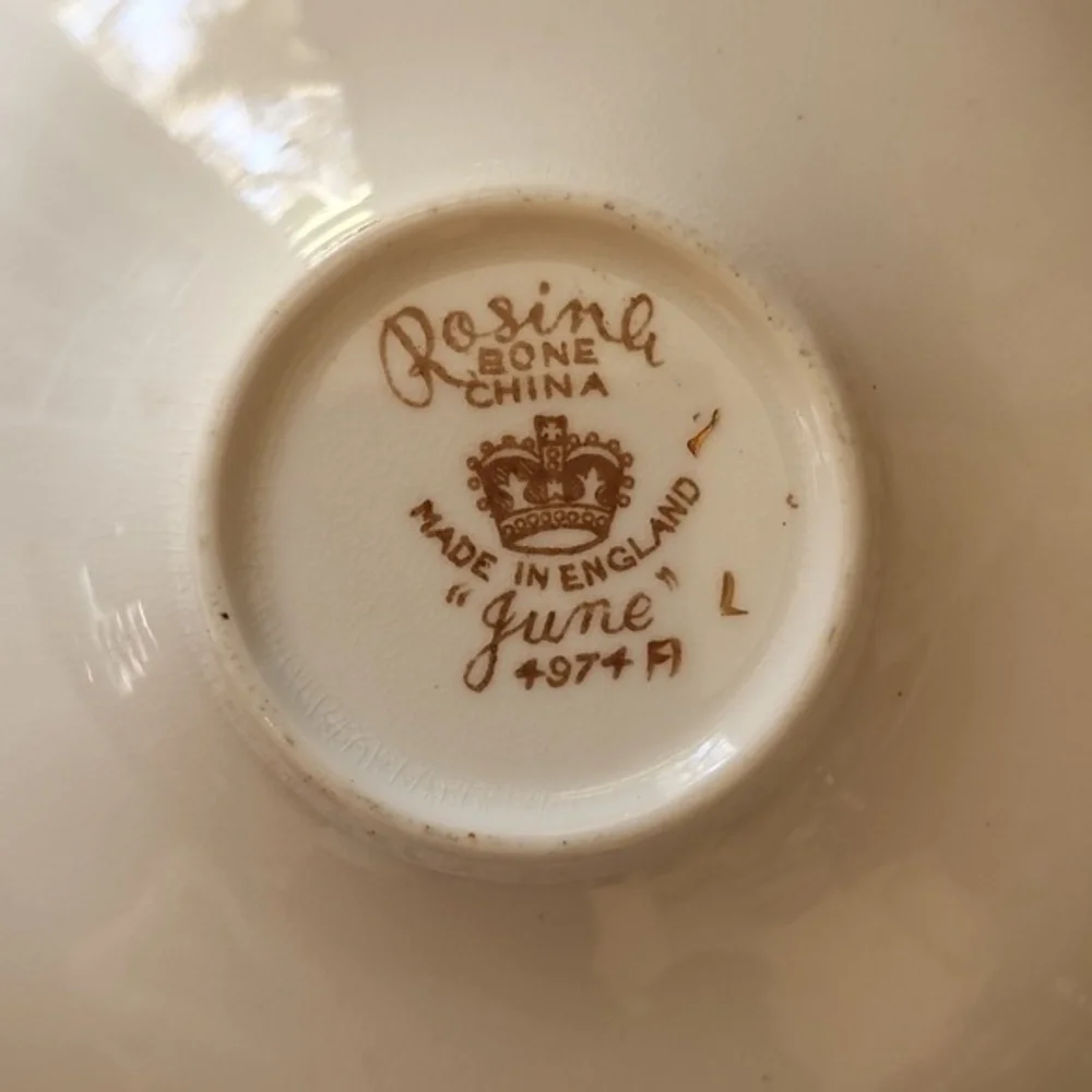 Rosine bone china,made in England cup and‎ saucer